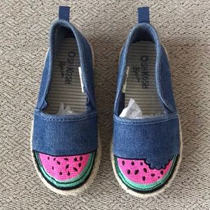 Toddler Girl’s Watermelon denim shoes